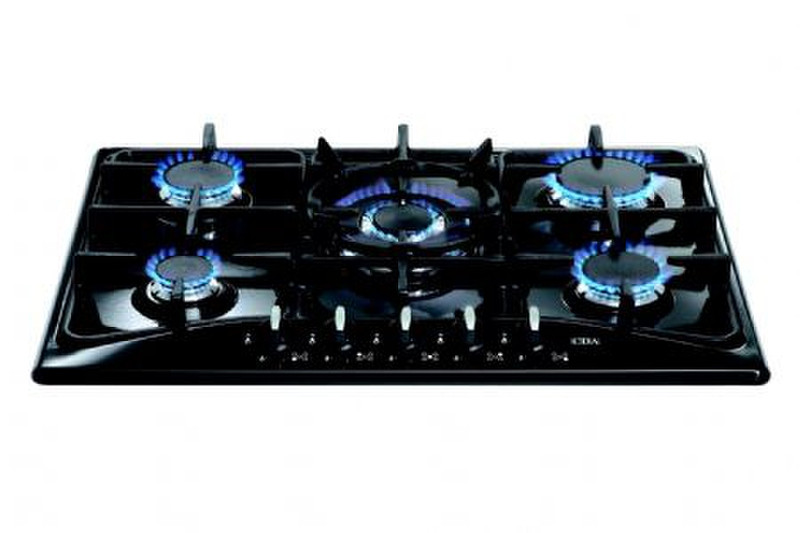 CDA HCG741BL built-in Gas hob Black hob