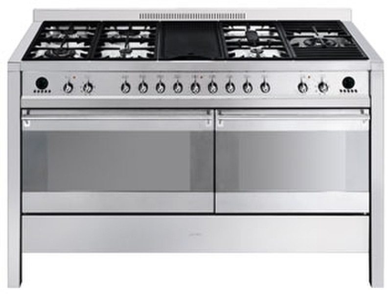 Smeg CS150-6 Freistehend Gaskochfeld Edelstahl Küchenherd