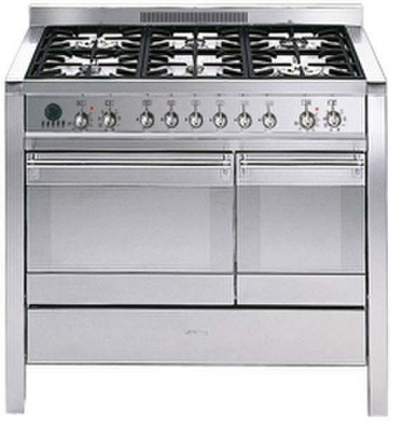 Smeg CS20-6 Freestanding Gas hob Stainless steel cooker