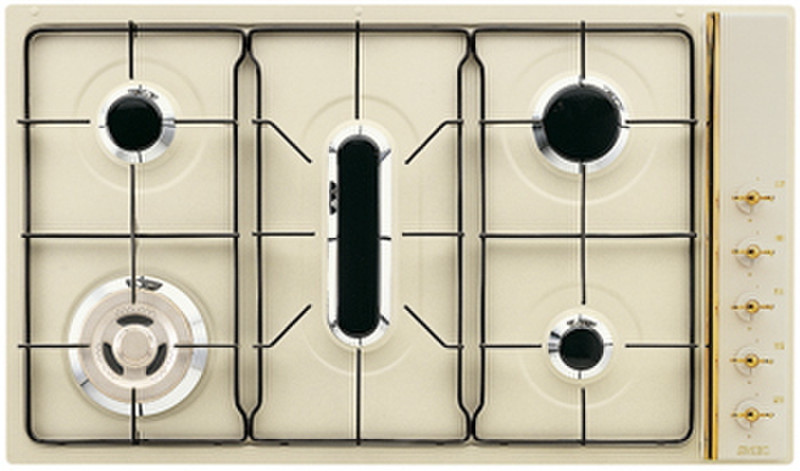 Smeg S809ASEP3 Встроенный Gas hob Кремовый плита