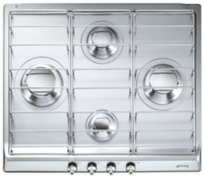 Smeg SE60SX3 Встроенный Gas hob Нержавеющая сталь плита