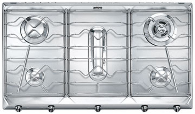 Smeg SPV595X3 Встроенный Gas hob Нержавеющая сталь