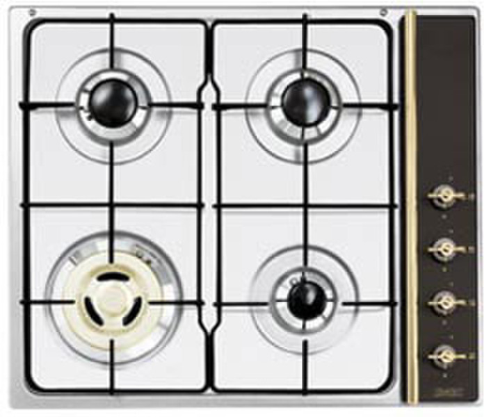 Smeg SR804AS3 Встроенный Gas hob Нержавеющая сталь плита