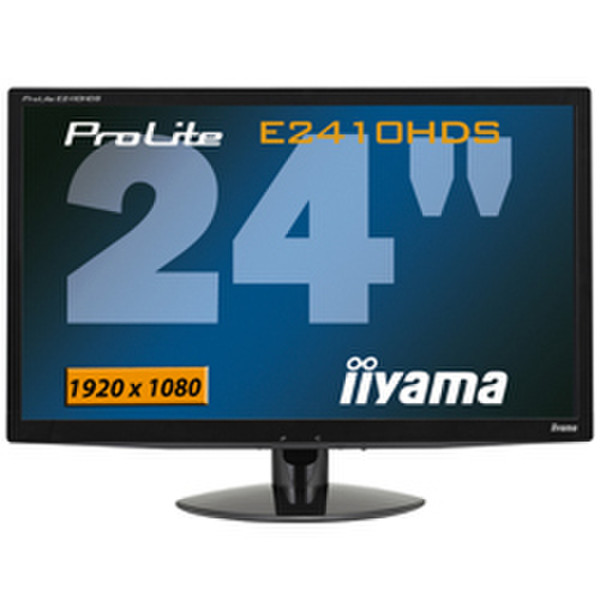 iiyama ProLite E2410HDS-B1 24Zoll Full HD Schwarz Computerbildschirm