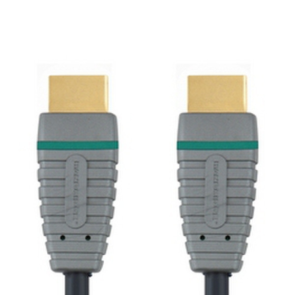 Bandridge BCL2302 2m HDMI HDMI Schwarz, Grau HDMI-Kabel