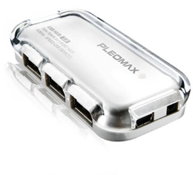 Samsung Crystal USB 2.0 Hub, White 480Мбит/с хаб-разветвитель
