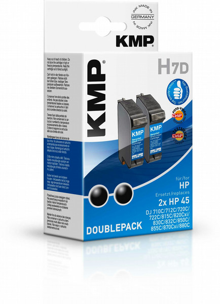 KMP H7D Black ink cartridge