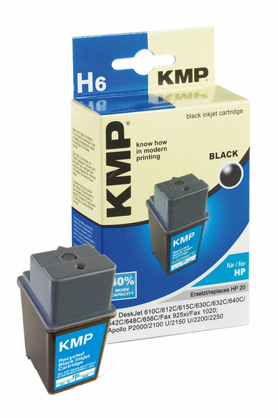 KMP H6 Schwarz Tintenpatrone