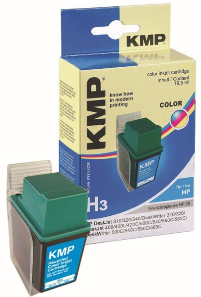 KMP H3 Cyan,Magenta,Yellow ink cartridge