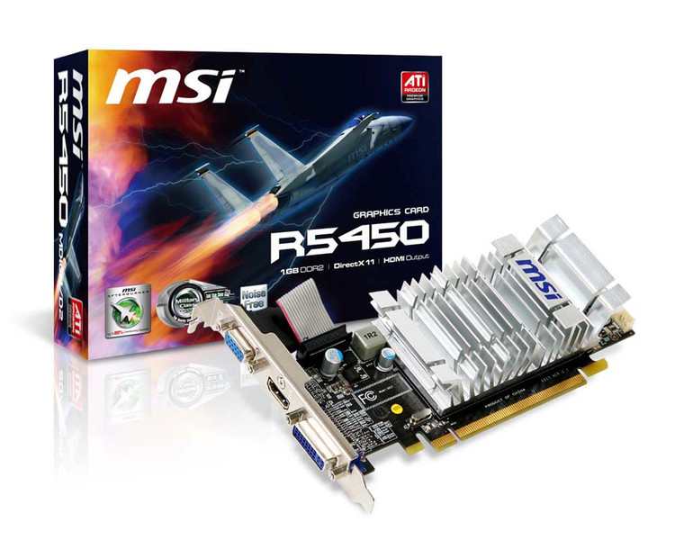 MSI R5450-MD1GH/D2 1ГБ GDDR2 видеокарта