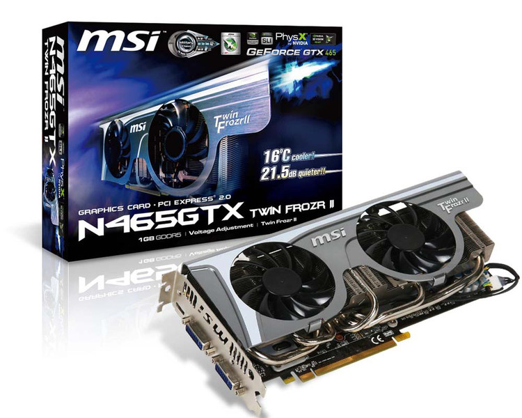 MSI N465GTX Twin Frozr II GeForce GTX 465 1GB GDDR5