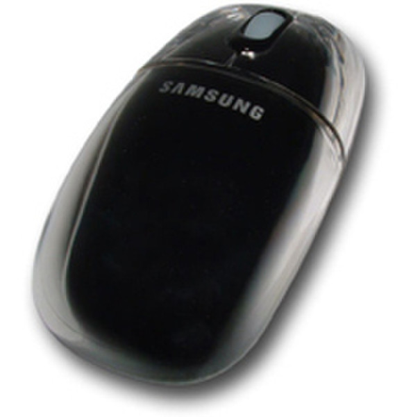 Samsung Crystal Optical Mouse, Black USB+PS/2 Optisch 800DPI Schwarz Maus
