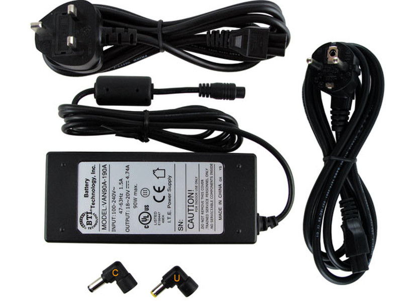 Origin Storage AC-U90EU-AR Black power adapter/inverter