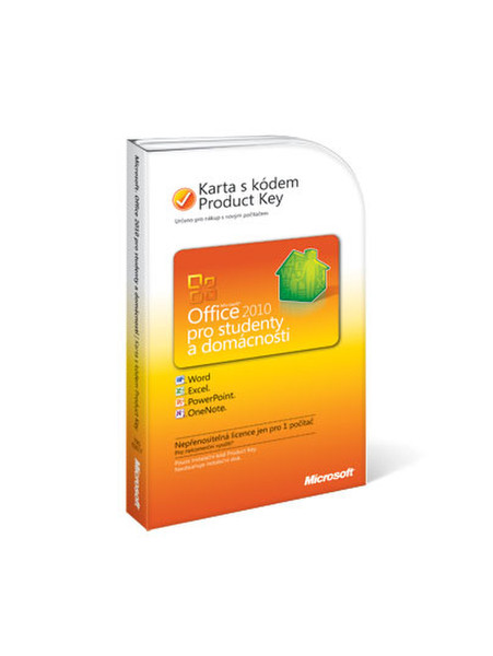 Microsoft Office Home and Student 2010, PKC, CZ CZE