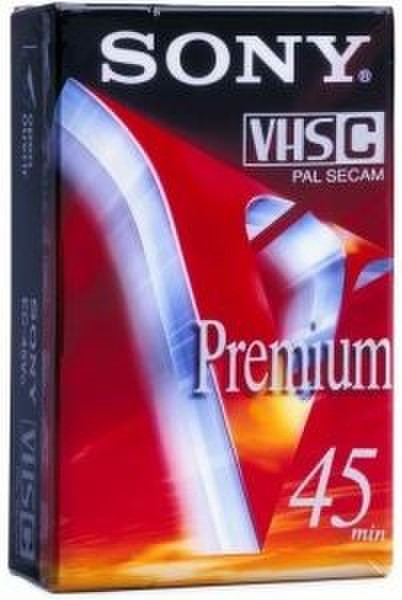Sony VHS-C Premium Camcorder Tape - 45 min VHS чистая видеокассета