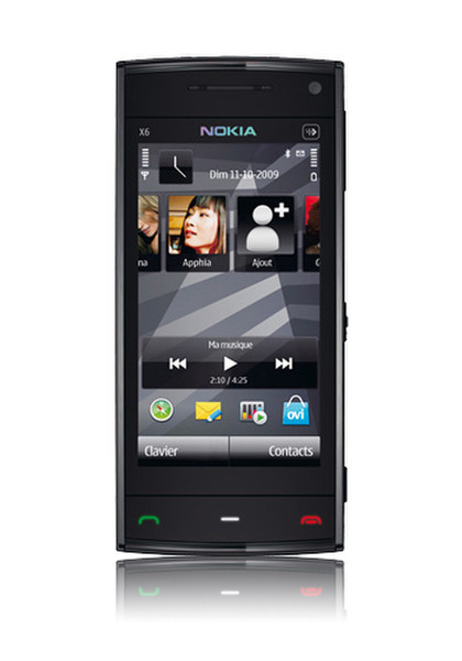 Nokia X6 Single SIM Schwarz Smartphone