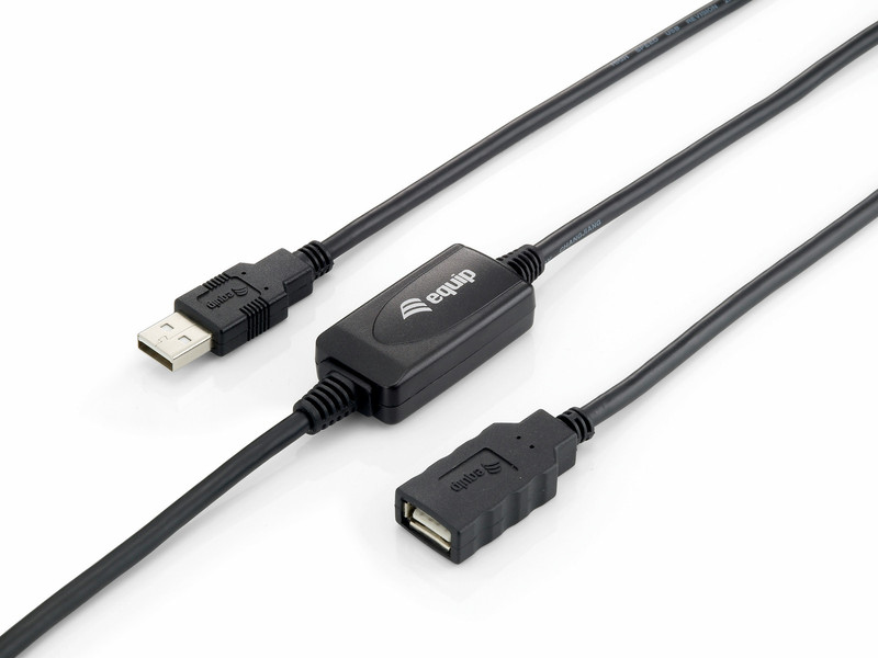 Equip 133310 10м USB A USB A Черный кабель USB