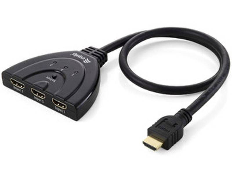 Equip HDMI Switch Schwarz Tastatur/Video/Maus (KVM)-Switch
