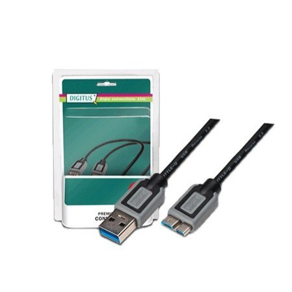 Digitus DB-272724 3м USB A Micro-USB B Черный кабель USB