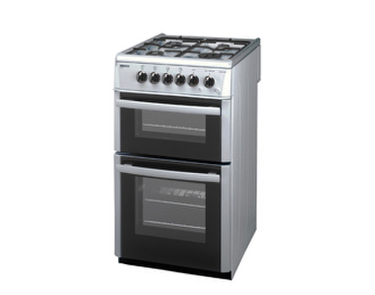 Beko DG582S Freistehend Gaskochfeld Silber Küchenherd