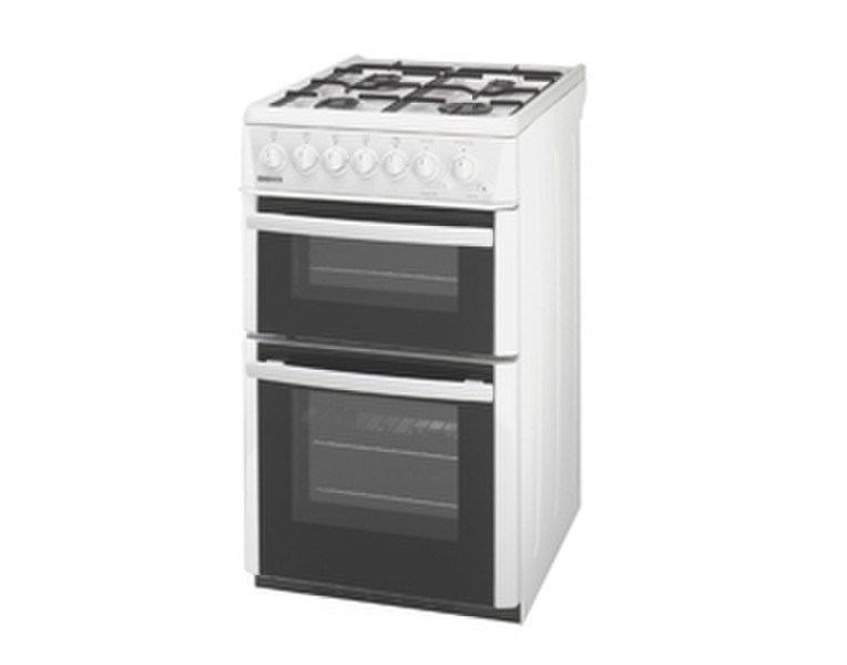 Beko DVG593WP Built-in Gas hob White cooker