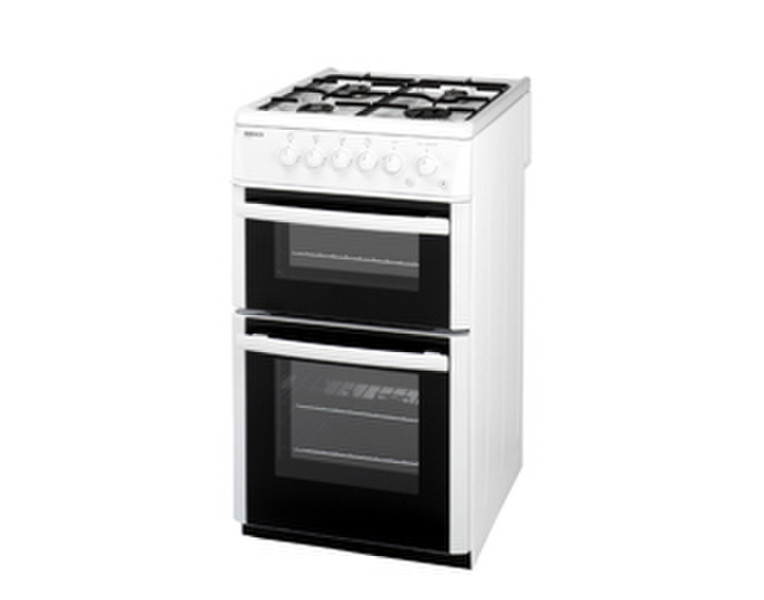 Beko DG582WP Freestanding Gas hob White cooker