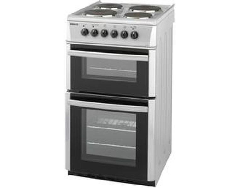 Beko D532S Freestanding Sealed plate Silver cooker