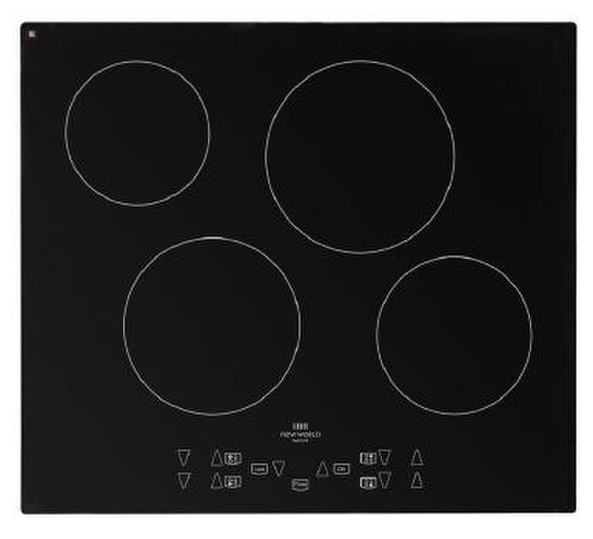 New World NWTC60 Eingebaut Ceramic hob Schwarz