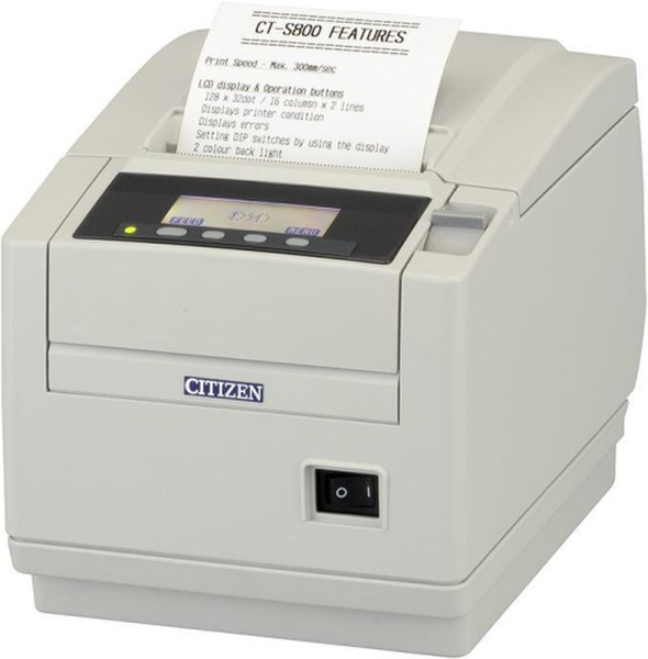 Citizen CT-S801 Прямая термопечать Белый устройство печати этикеток/СD-дисков
