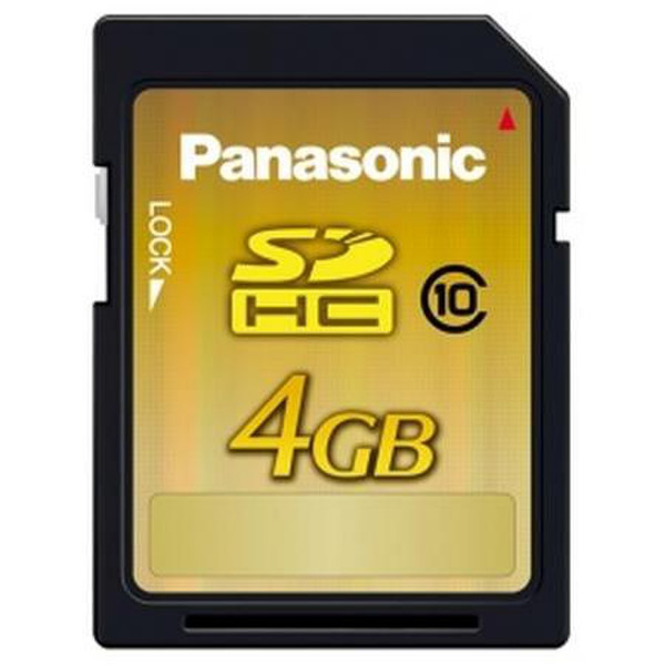 Panasonic RP-SDW04GE1K SDHC Memory Card 4GB SDHC memory card