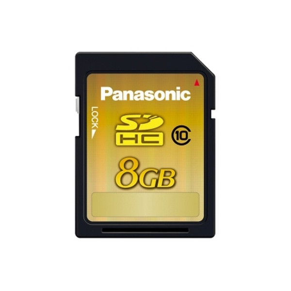 Panasonic RP-SDW08GE1K SDHC Memory Card 8GB SDHC Speicherkarte