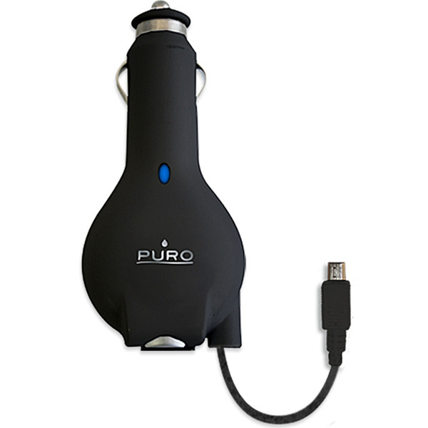 PURO Car charger Mini USB Авто Черный зарядное для мобильных устройств