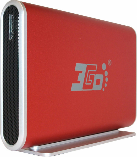 3GO HDD35R 3.5Zoll Rot Speichergehäuse