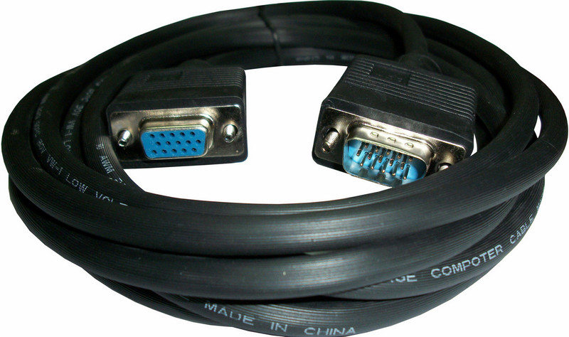 3GO 10m VGA M/FM 10m VGA (D-Sub) Black VGA cable