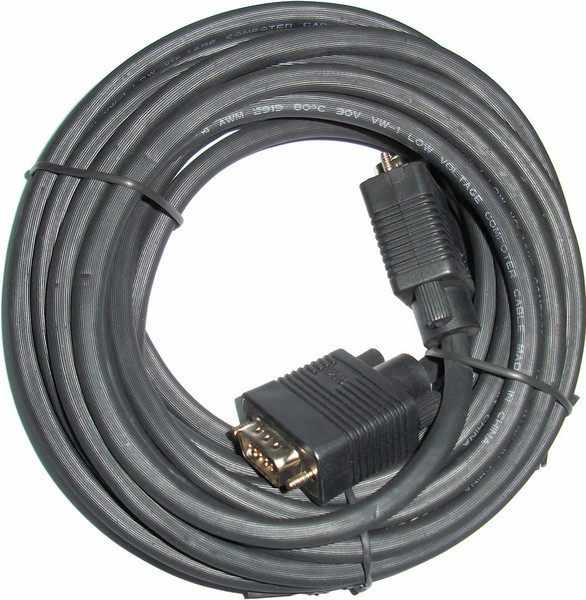 3GO 1.8m VGA M/M 1.8m DB15 Black VGA cable