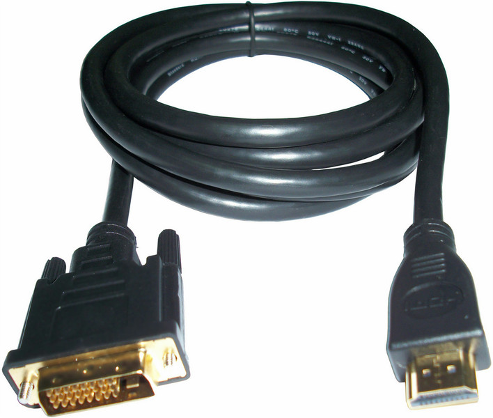 3GO 2m DVI/HDMI M/M 2m HDMI Schwarz