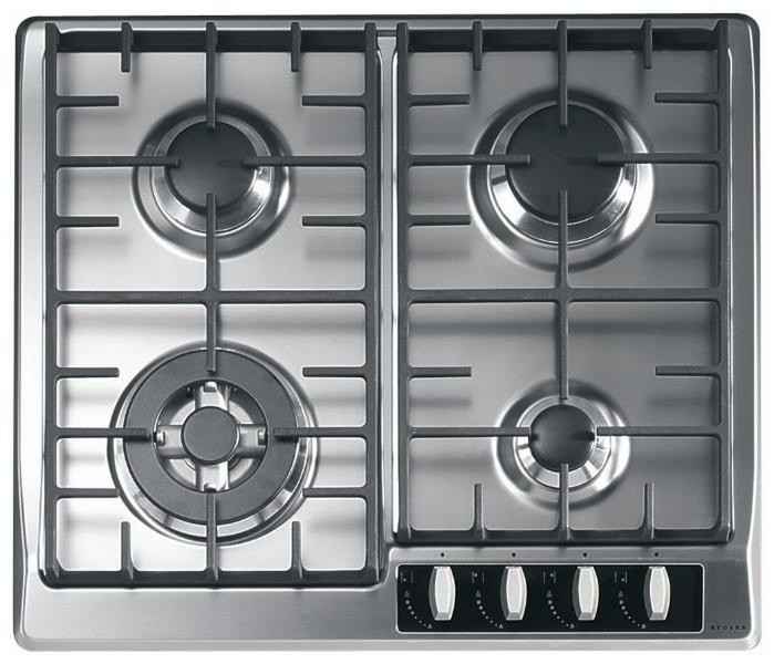 Stoves S5-G600CW Встроенный Gas hob Нержавеющая сталь