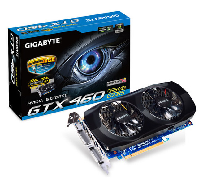 Gigabyte GV-N460OC-768I GeForce GTX 460 GDDR5 Grafikkarte