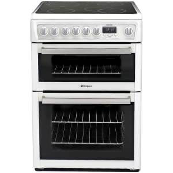 Hotpoint EW84P Отдельностоящий Ceramic hob Белый кухонная плита