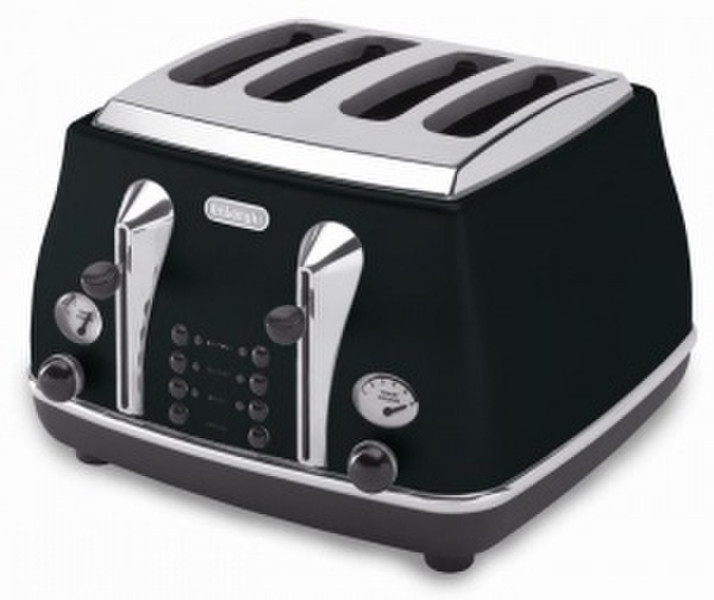 DeLonghi CTO 4003 BK 4slice(s) 1800W Black toaster