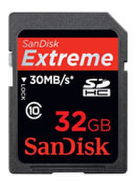 Sandisk Extreme SDHC 32GB 32GB SDHC memory card
