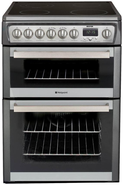 Hotpoint EW84G Freestanding Ceramic Graphite cooker