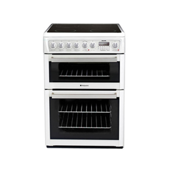 Hotpoint EW74P Freestanding Induction hob White cooker