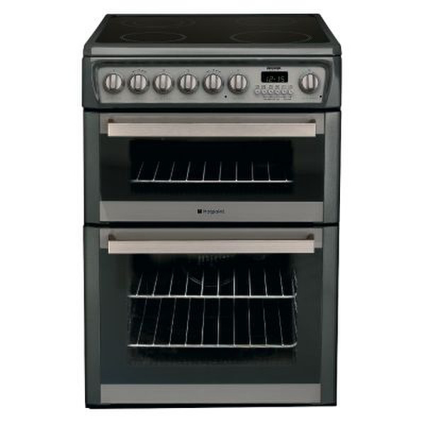 Hotpoint EW74G Freestanding Induction hob Graphite cooker
