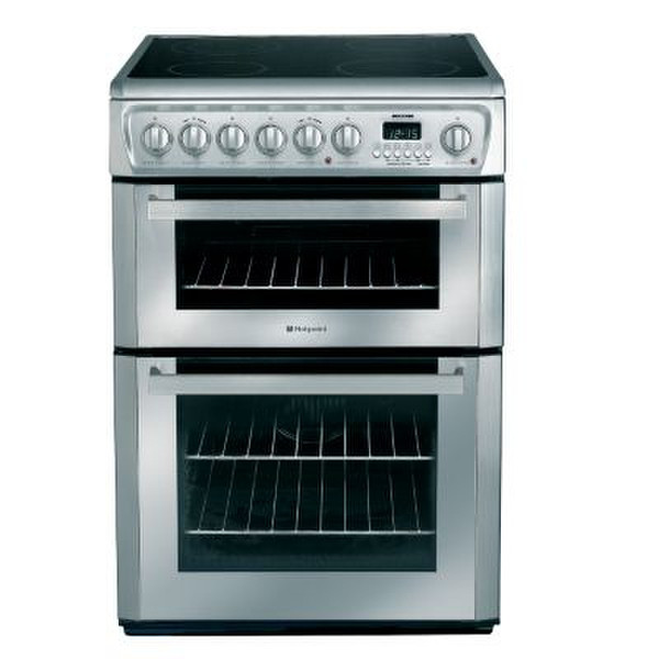 Hotpoint EW74X Freistehend Induktionskochfeld Edelstahl Küchenherd