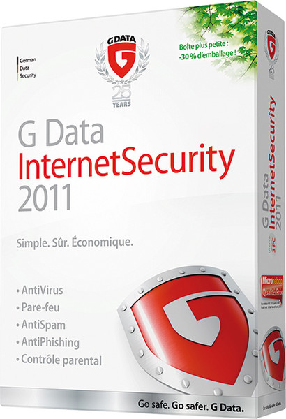 G DATA InternetSecurity 2011 FR 1Jahr(e) Französisch