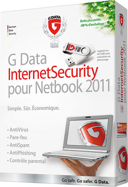 G DATA InternetSecurity 2011 pour Netbook FR 1year(s) French