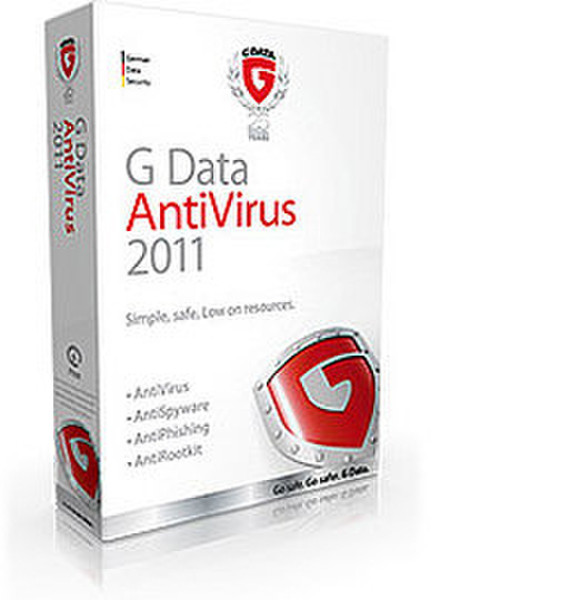 G DATA AntiVirus 2011 EN 1Benutzer Englisch