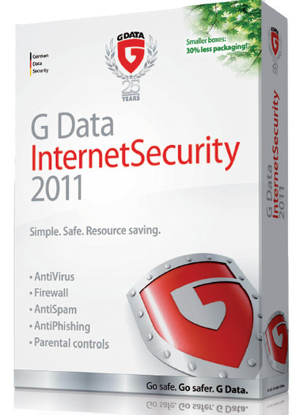 G DATA Internet Security 2011, EN, 3u, CD 3Benutzer Englisch