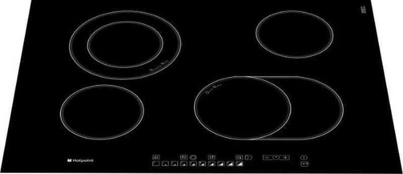 Hotpoint CRO 742 DO B Встроенный Induction hob Черный